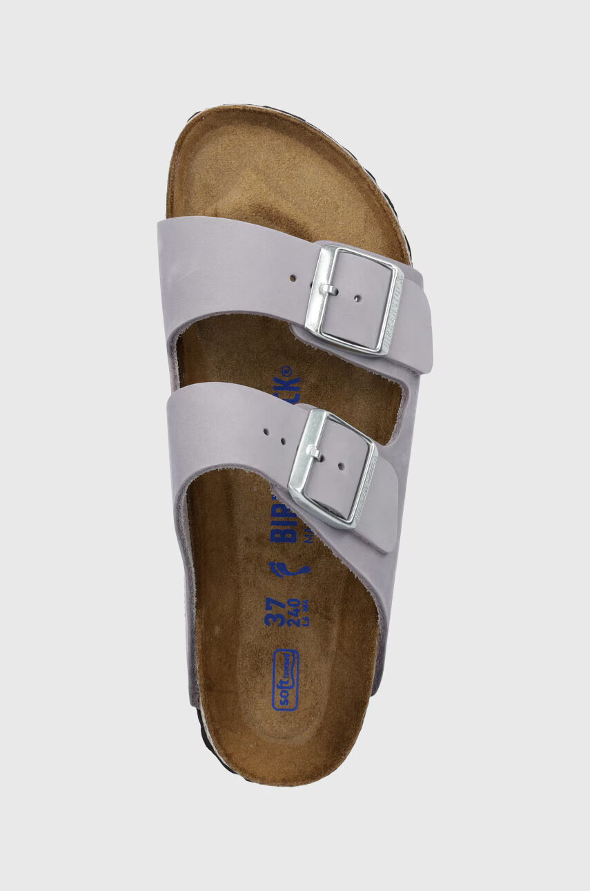Birkenstock Велурени чехли Arizona SFB в лилаво 1024241 - Pepit.bg