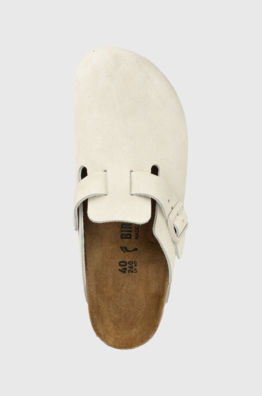 Birkenstock Велурени чехли Boston - Pepit.bg
