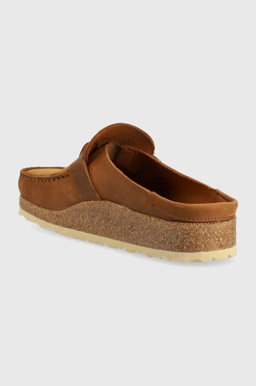 Birkenstock Велурени чехли Buckley в кафяво 1024028 - Pepit.bg