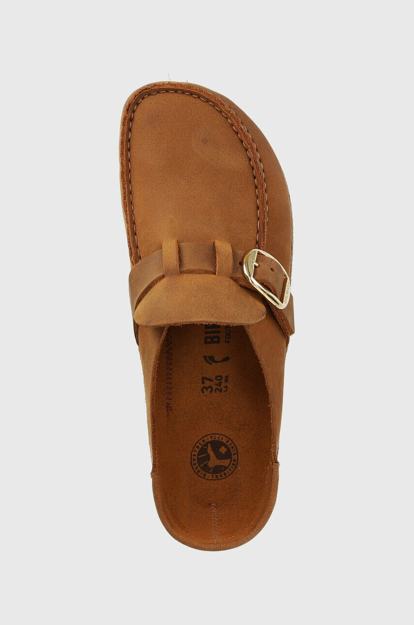 Birkenstock Велурени чехли Buckley в кафяво 1024028 - Pepit.bg