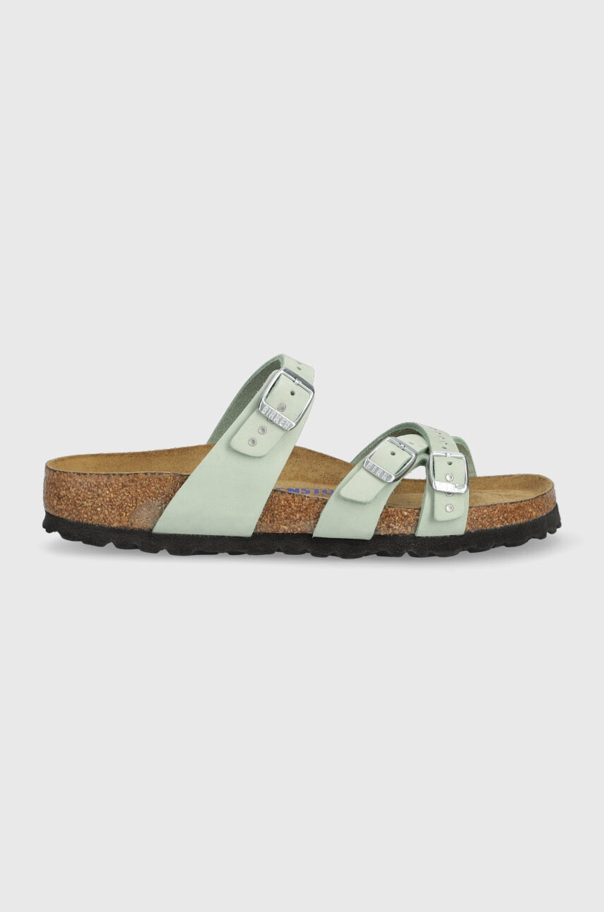 Birkenstock Велурени чехли Franca Injected Rivets SFB - Pepit.bg