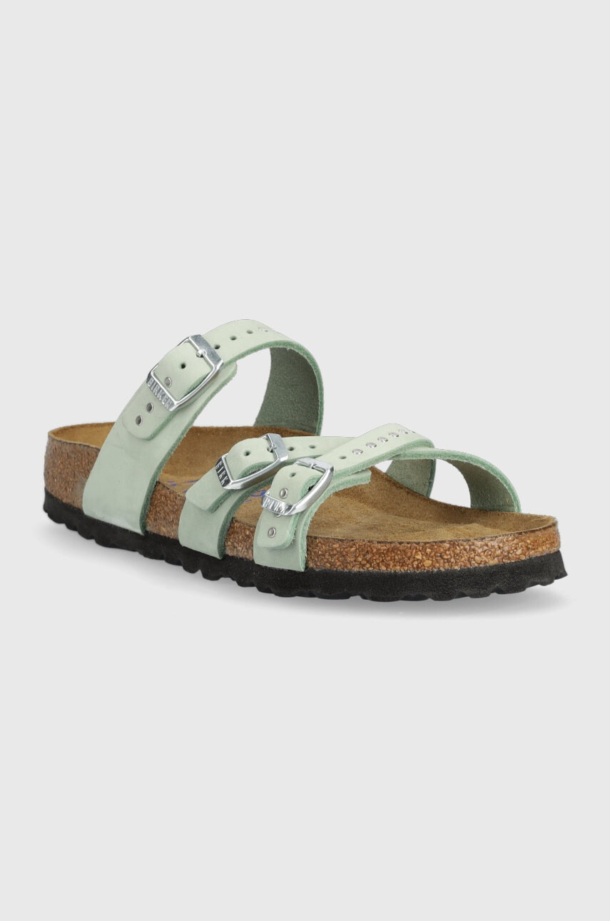 Birkenstock Велурени чехли Franca Injected Rivets SFB - Pepit.bg