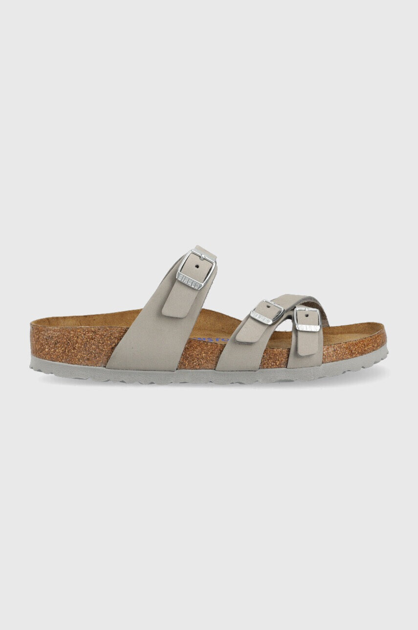 Birkenstock Велурени чехли Franca SFB - Pepit.bg