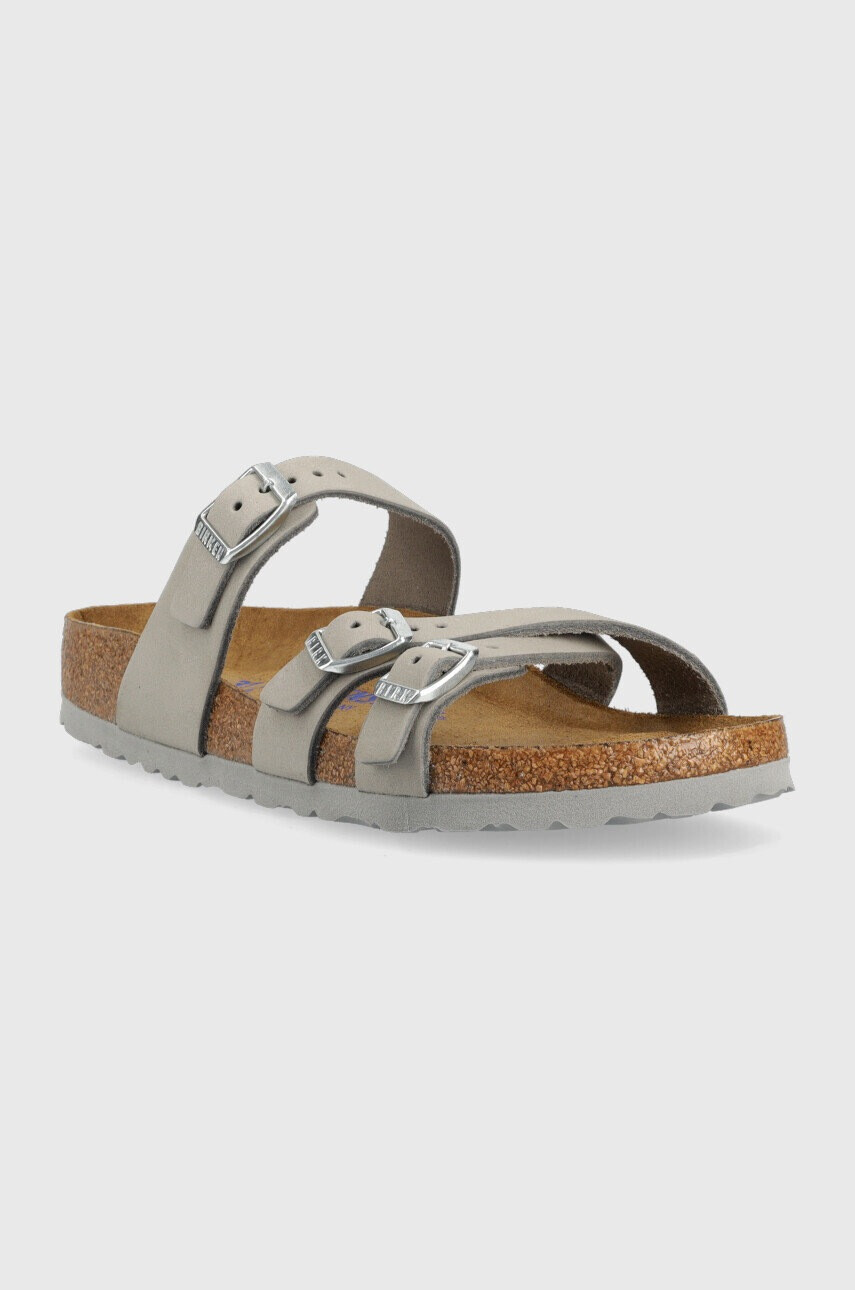 Birkenstock Велурени чехли Franca SFB - Pepit.bg