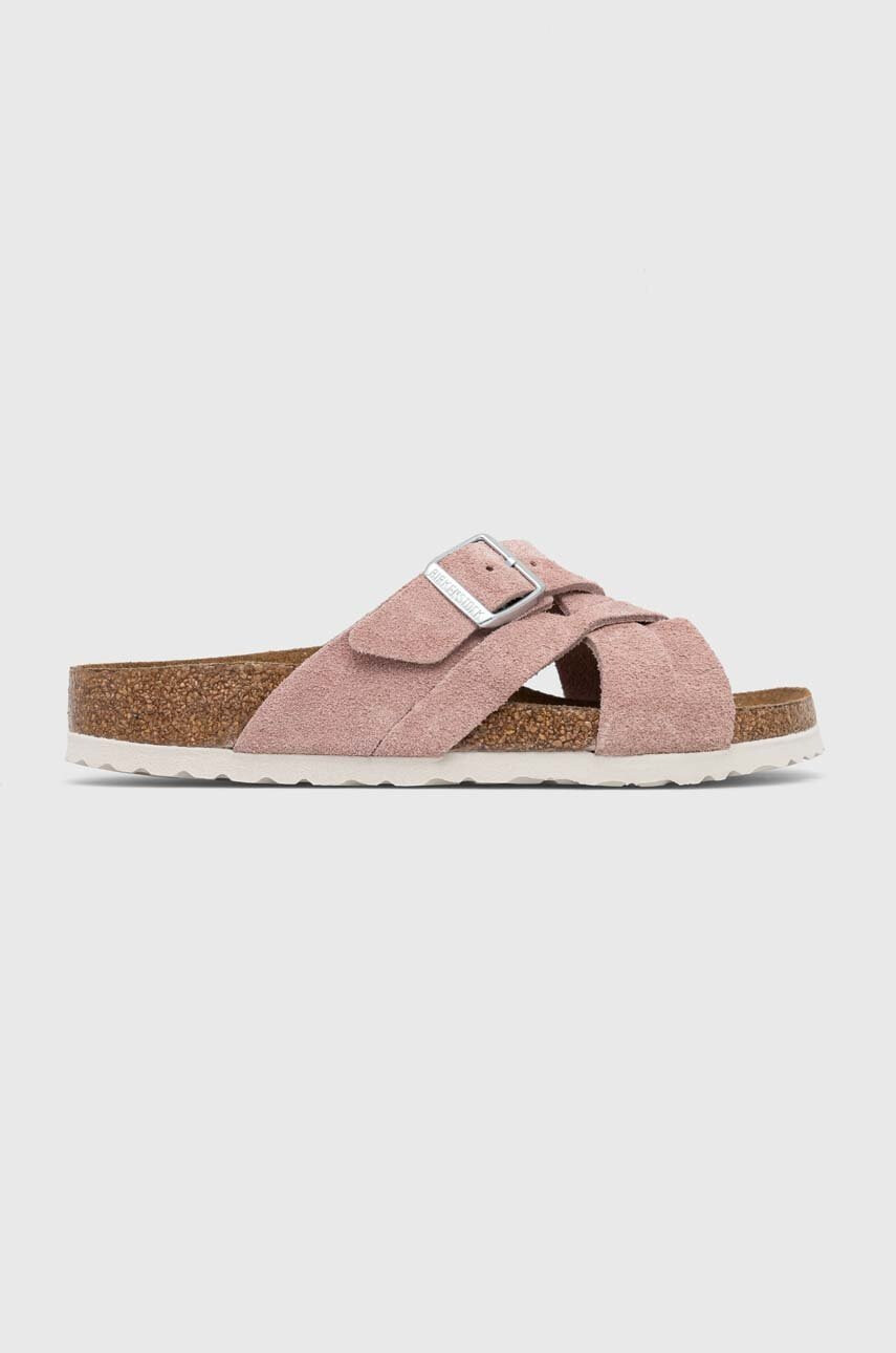 Birkenstock Велурени чехли LUGANO SFB - Pepit.bg