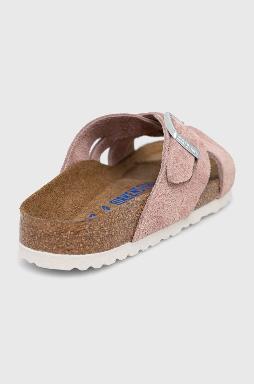 Birkenstock Велурени чехли LUGANO SFB - Pepit.bg
