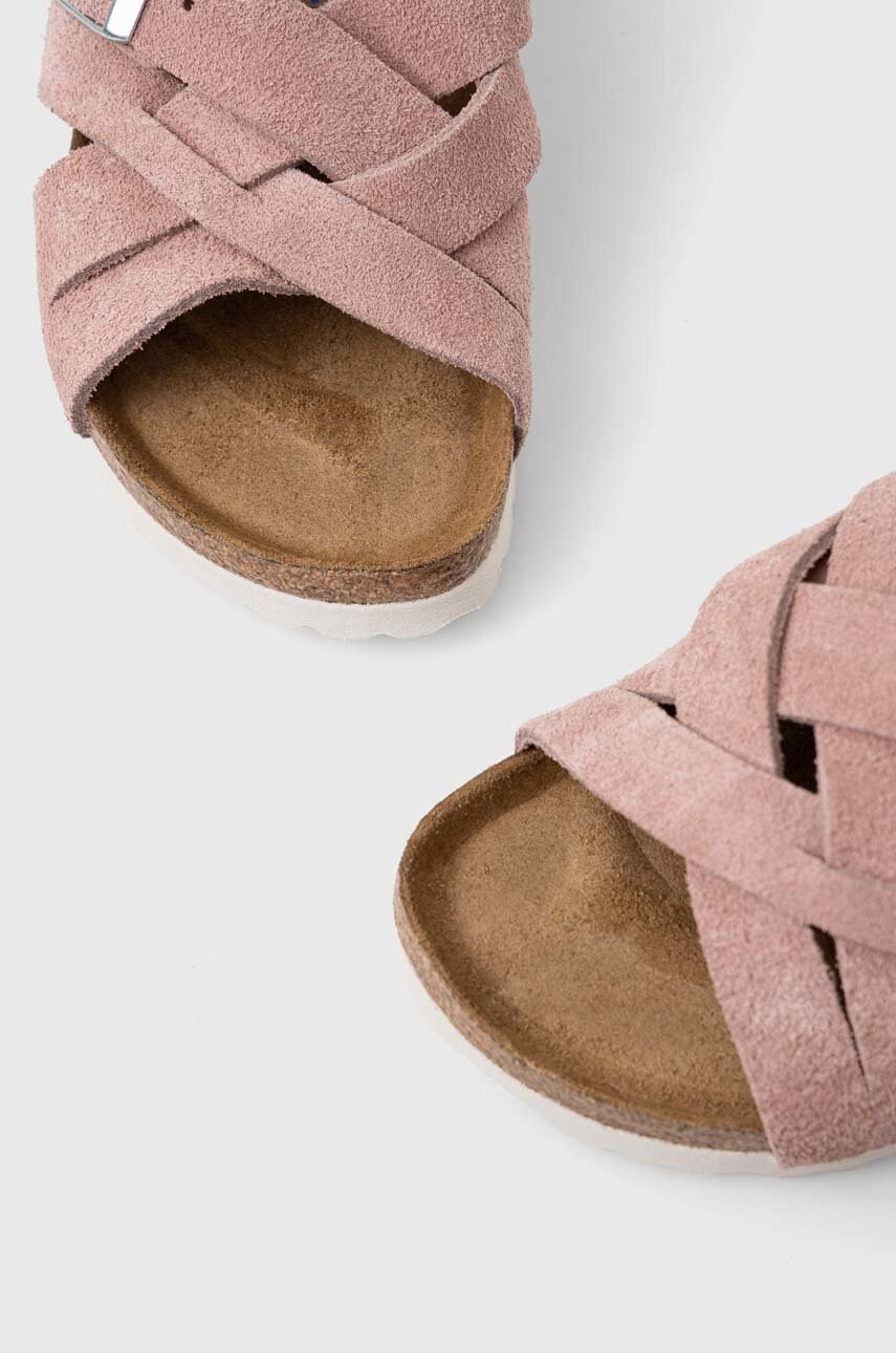 Birkenstock Велурени чехли LUGANO SFB - Pepit.bg