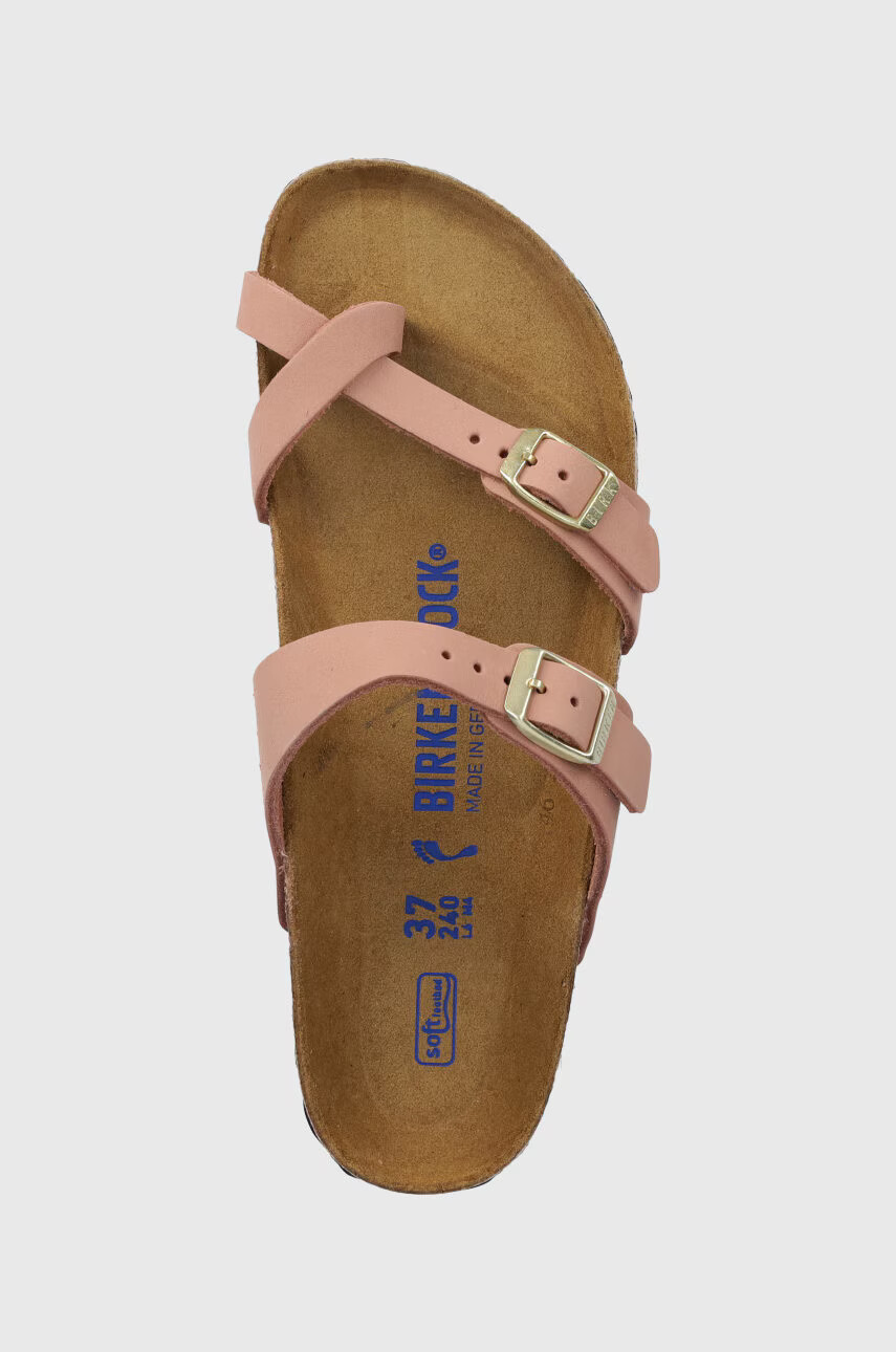 Birkenstock Чехли от набук Mayari SFB в розово 1024049 - Pepit.bg