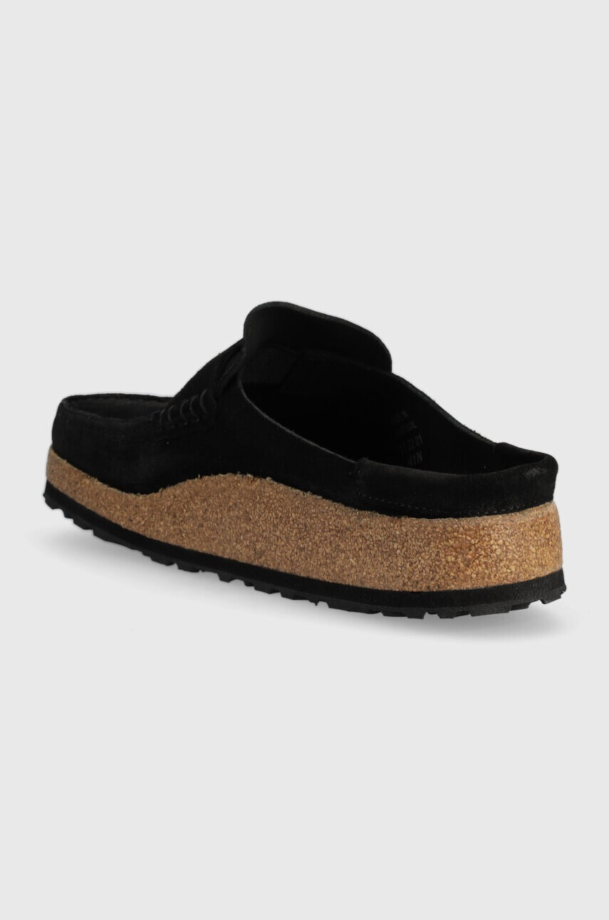 Birkenstock Велурени чехли NAPLES в черно 1024880 - Pepit.bg