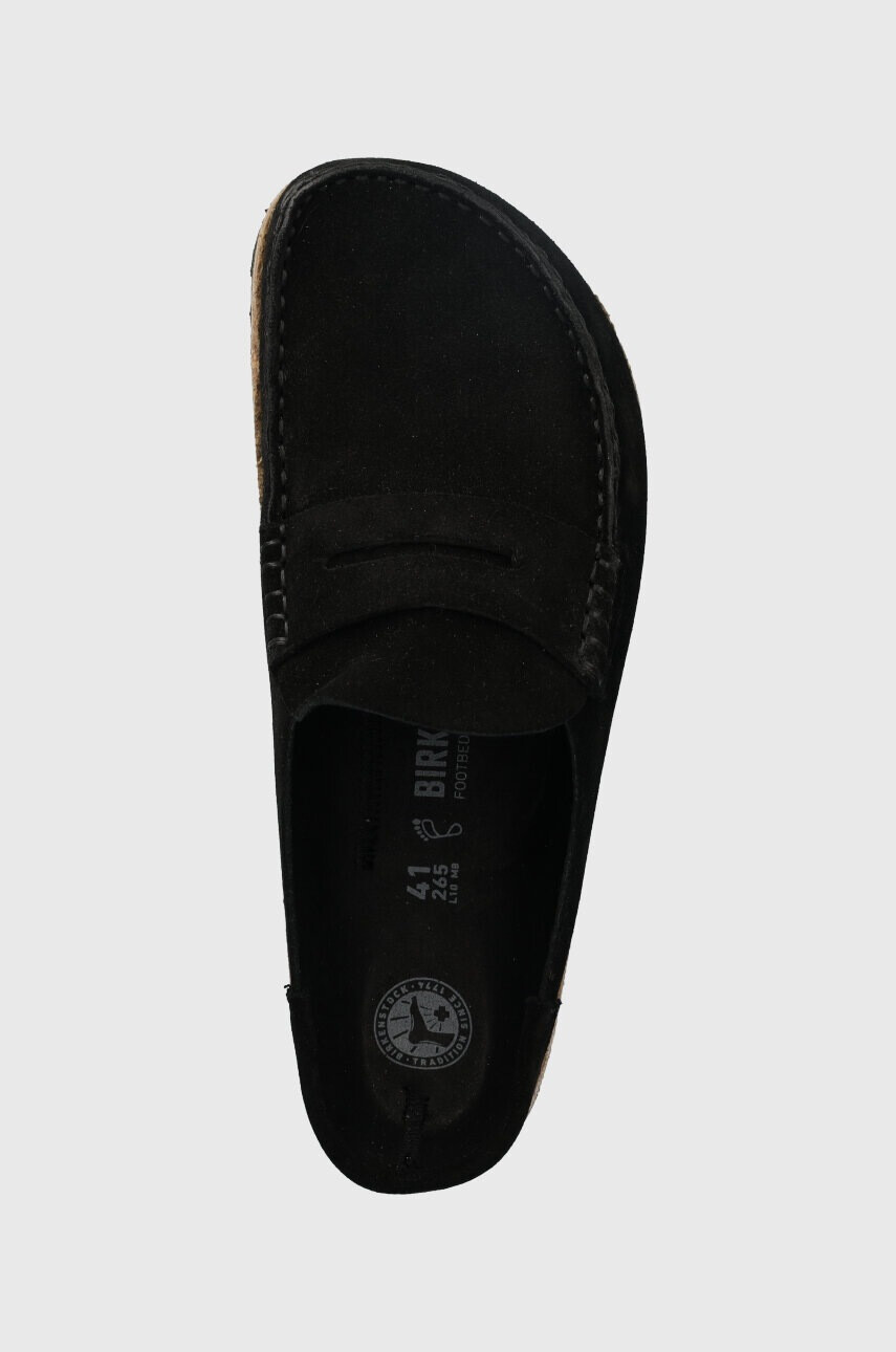 Birkenstock Велурени чехли NAPLES в черно 1024880 - Pepit.bg