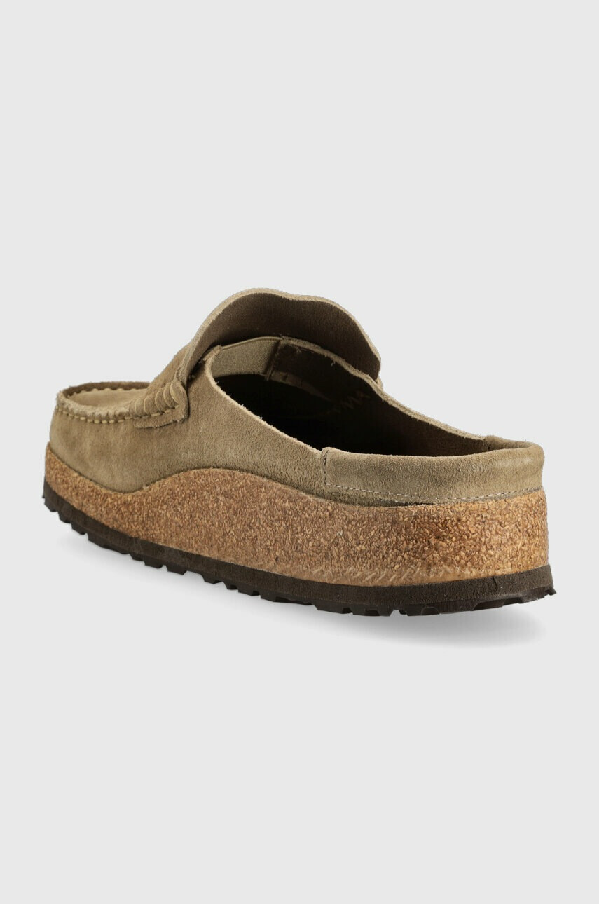 Birkenstock Велурени чехли NAPLES в бежово 1025003 - Pepit.bg