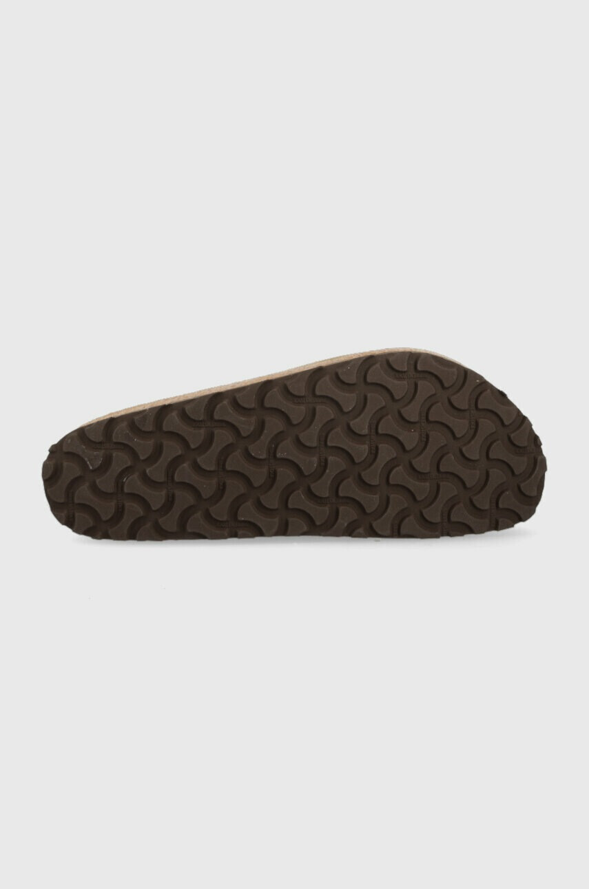 Birkenstock Велурени чехли NAPLES в бежово 1025003 - Pepit.bg
