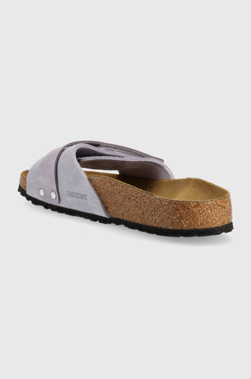 Birkenstock Велурени чехли Oita в лилаво 1025334 - Pepit.bg