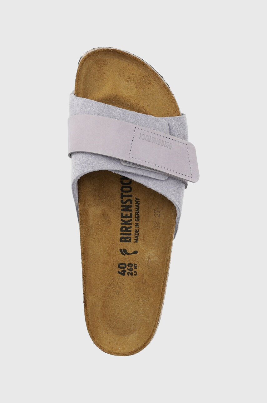Birkenstock Велурени чехли Oita в лилаво 1025334 - Pepit.bg