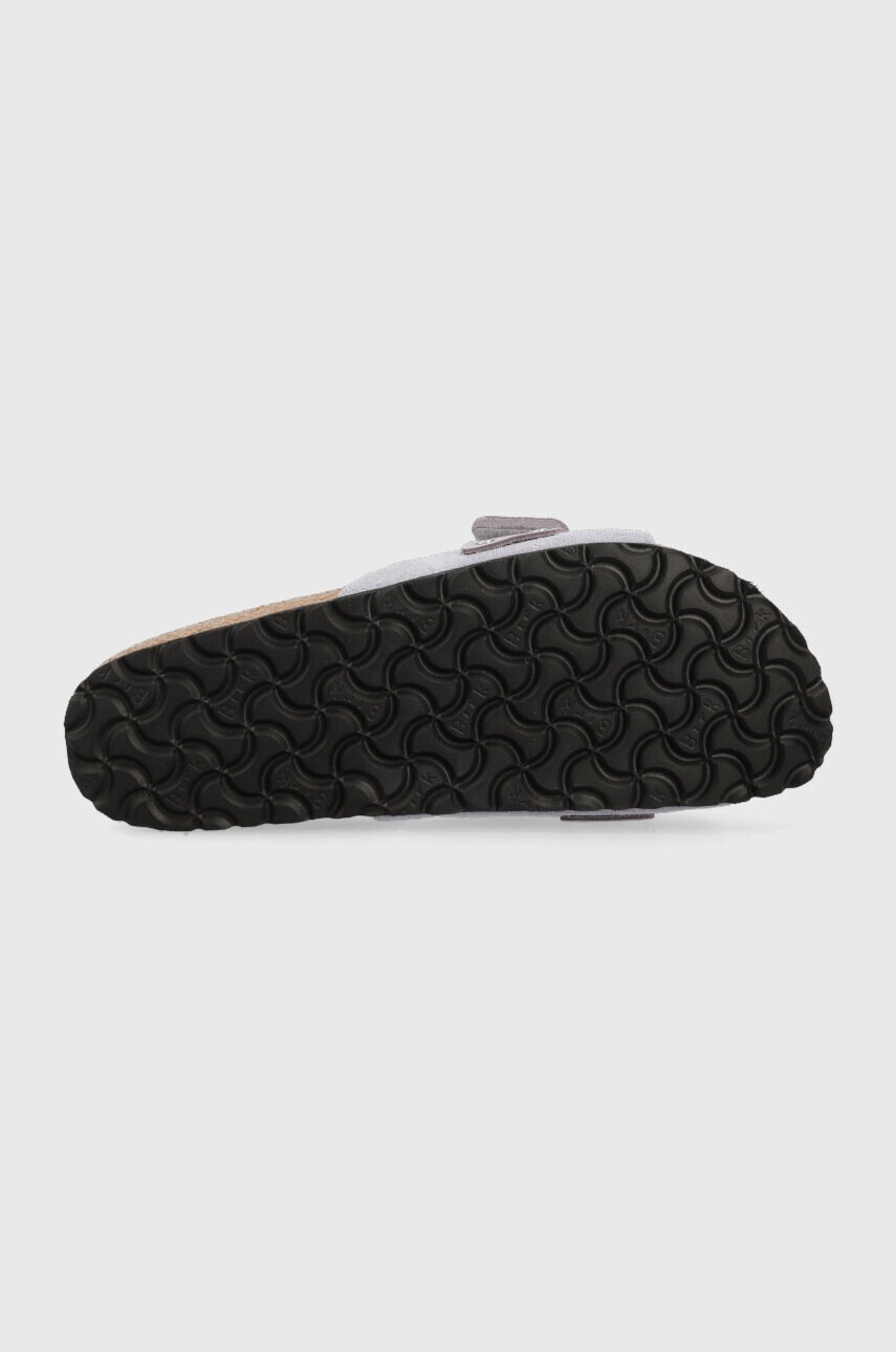 Birkenstock Велурени чехли Oita в лилаво 1025334 - Pepit.bg