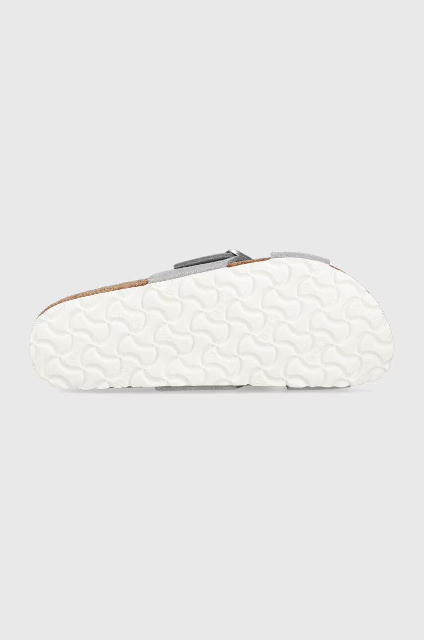 Birkenstock Велурени чехли Siena в сребристо 1024212 - Pepit.bg