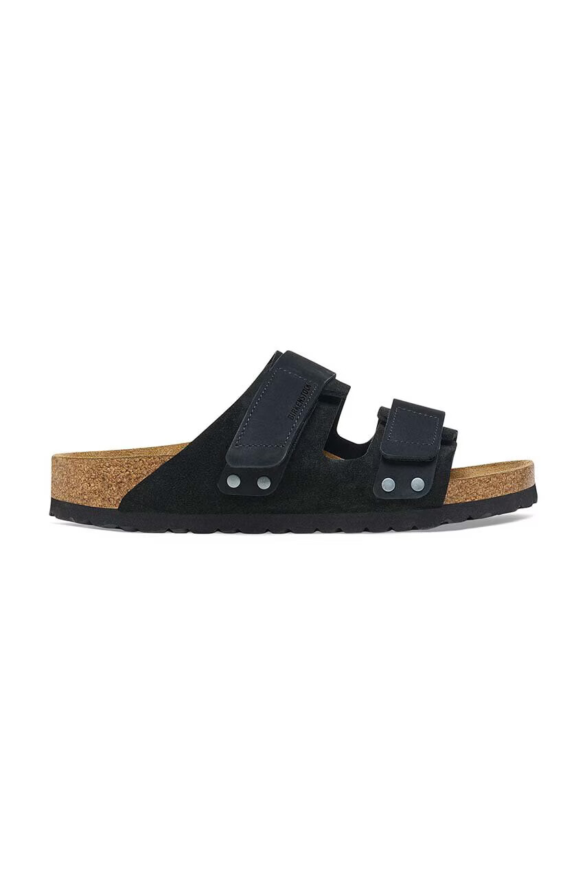 Birkenstock Велурени чехли Uji в черно 1024810 - Pepit.bg