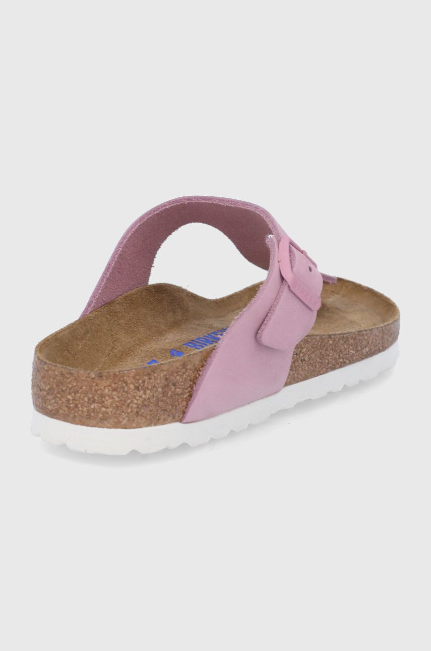 Birkenstock Велурени джапанки Gizeh в зелено с равна подметка 1025790 - Pepit.bg