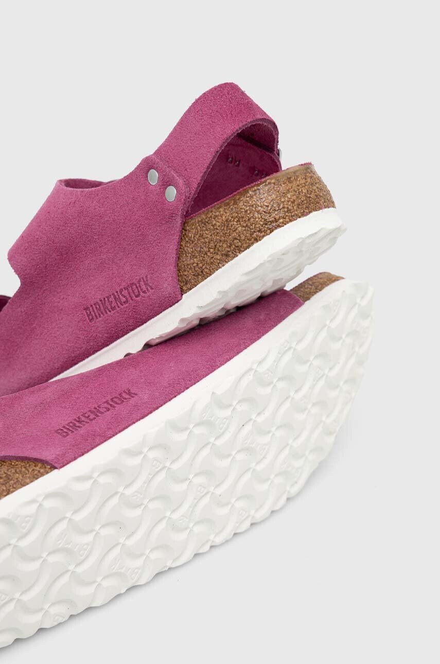 Birkenstock Велурени сандали Milano Suede - Pepit.bg