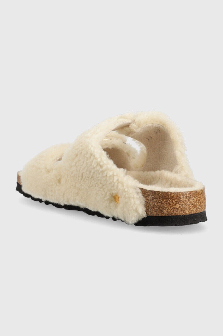 Birkenstock Вълнени чехли Arizona Bb Shearling в сиво - Pepit.bg