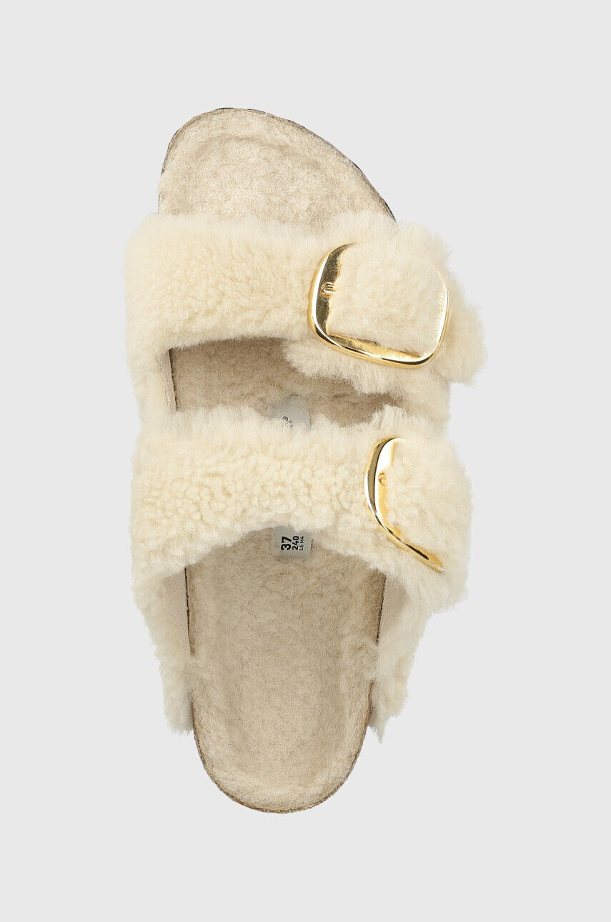 Birkenstock Вълнени чехли Arizona Bb Shearling в сиво - Pepit.bg