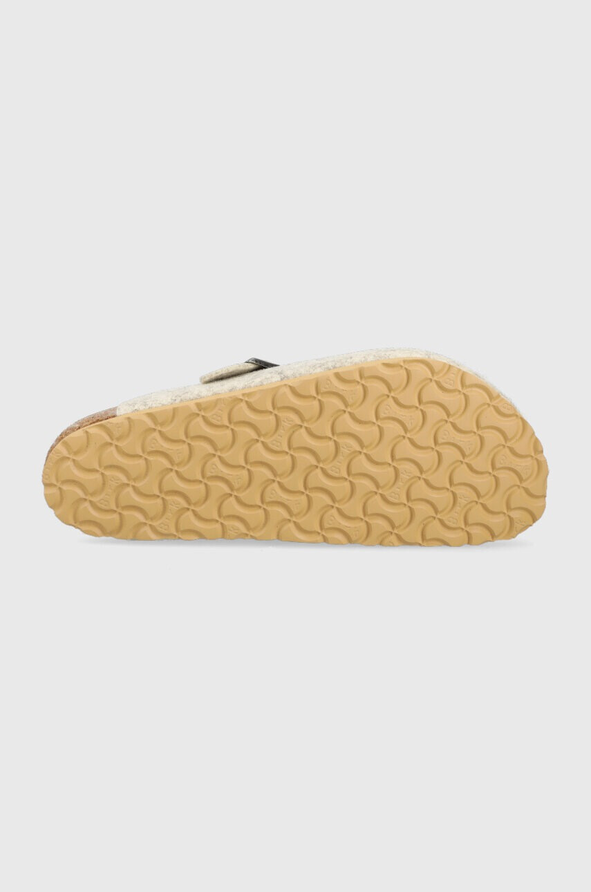 Birkenstock Вълнени чехли Boston WZ в сиво - Pepit.bg