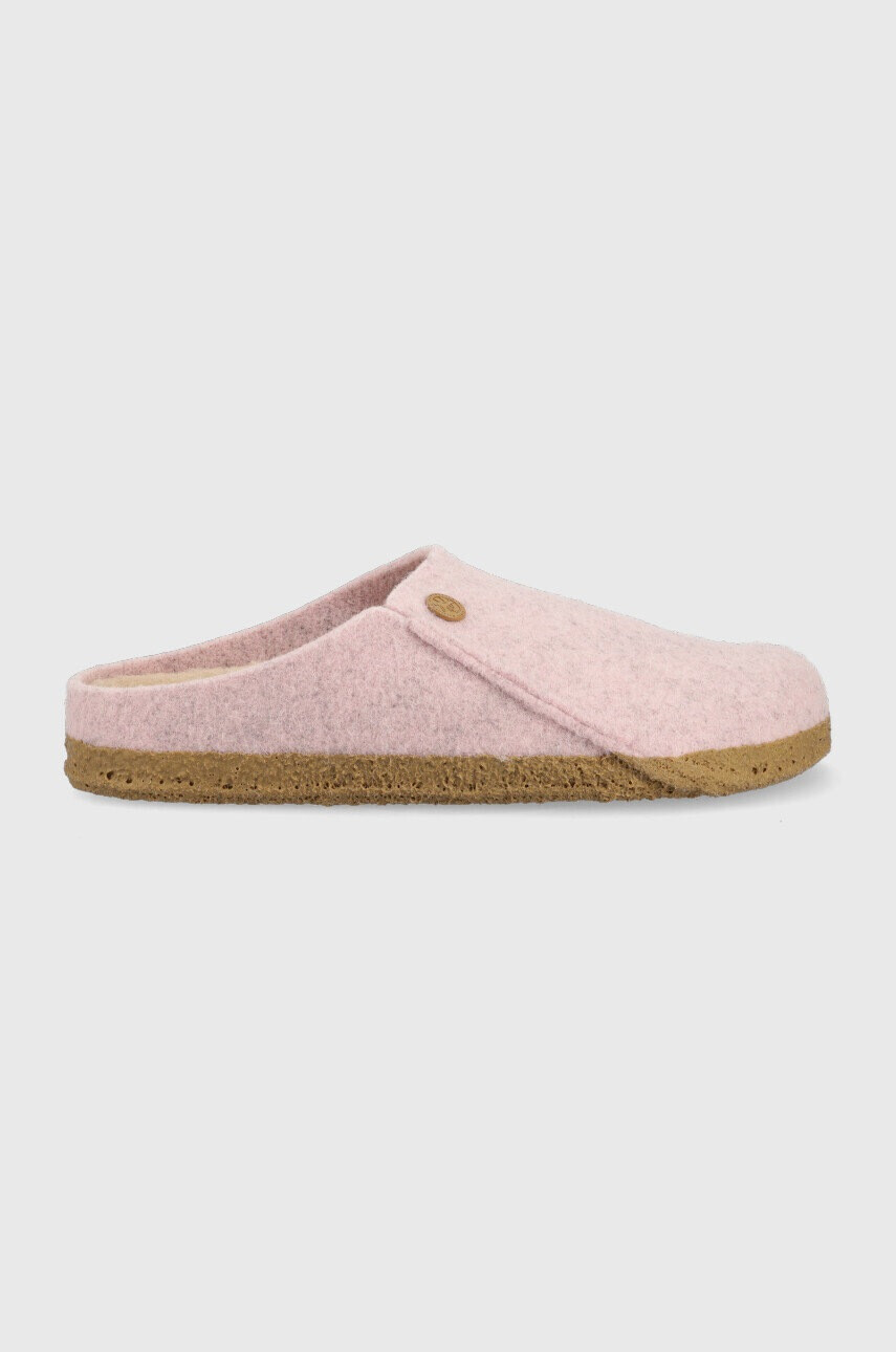 Birkenstock Вълнени пантофи Zermatt Rivet в розово - Pepit.bg
