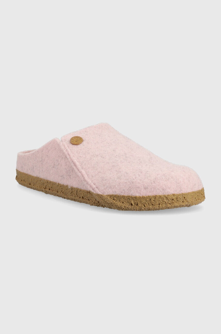 Birkenstock Вълнени пантофи Zermatt Rivet в розово - Pepit.bg
