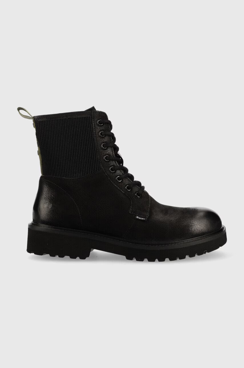 Blauer Боти Iron мъжки в черно - Pepit.bg
