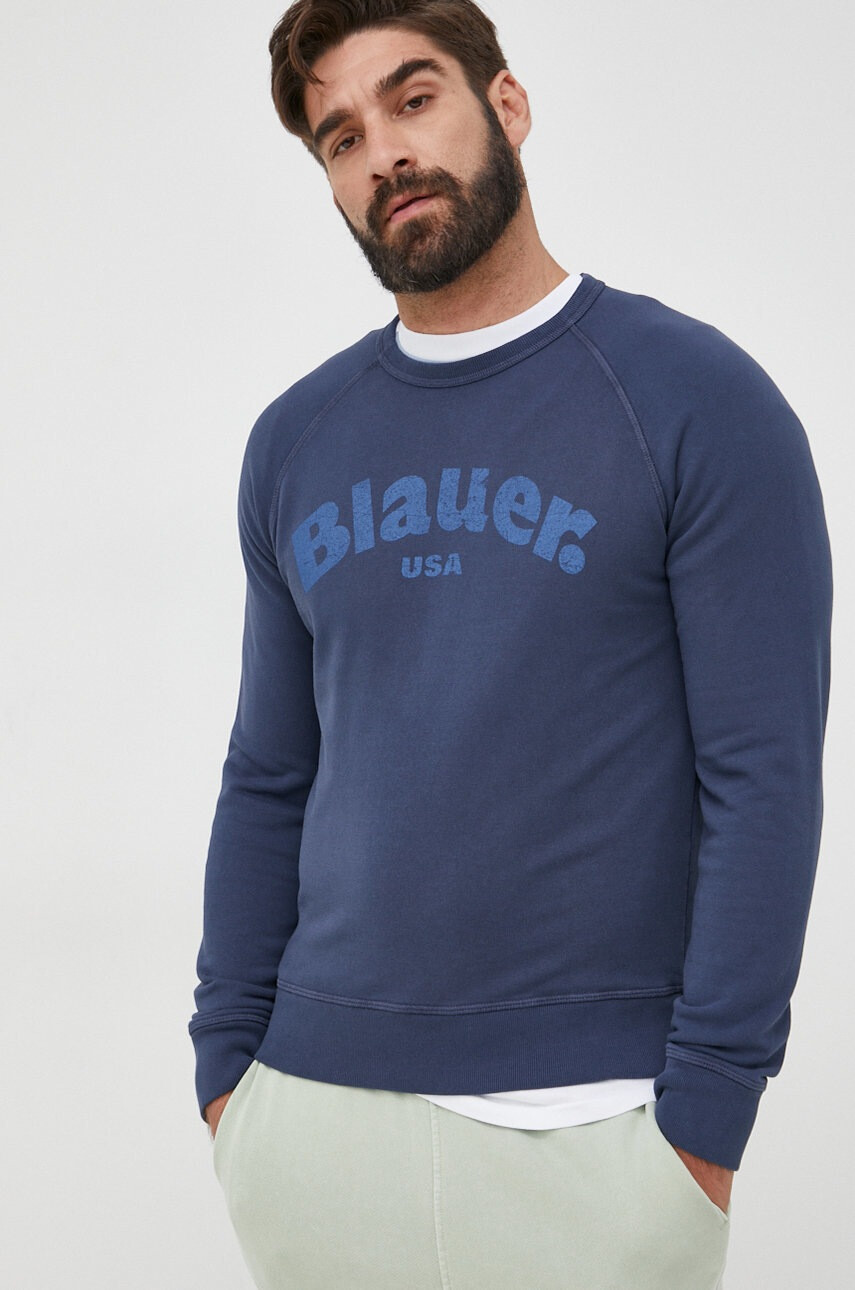 Blauer Памучен суичър с принт - Pepit.bg