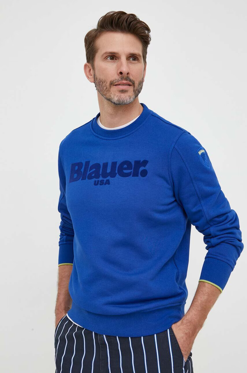 Blauer Суичър в синьо с принт - Pepit.bg