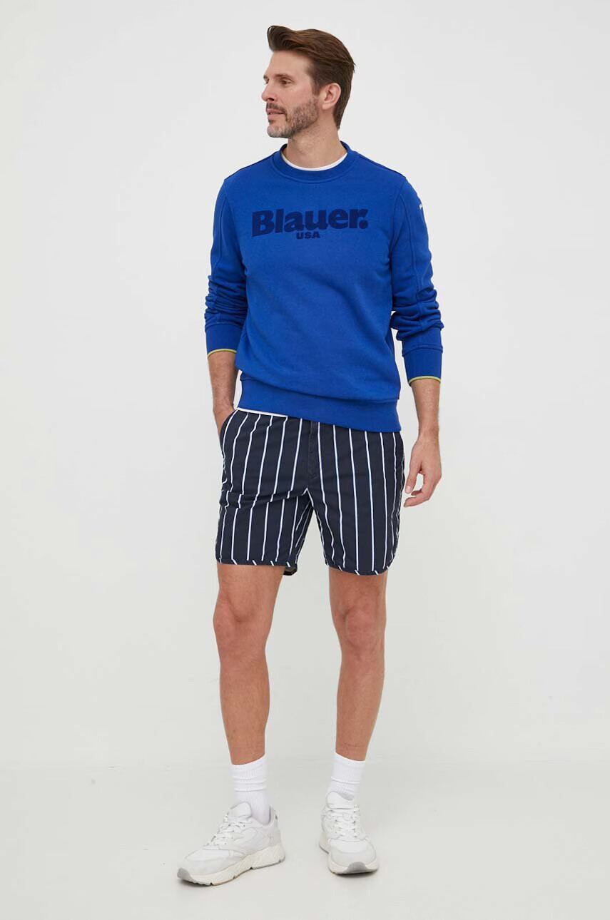 Blauer Суичър в синьо с принт - Pepit.bg