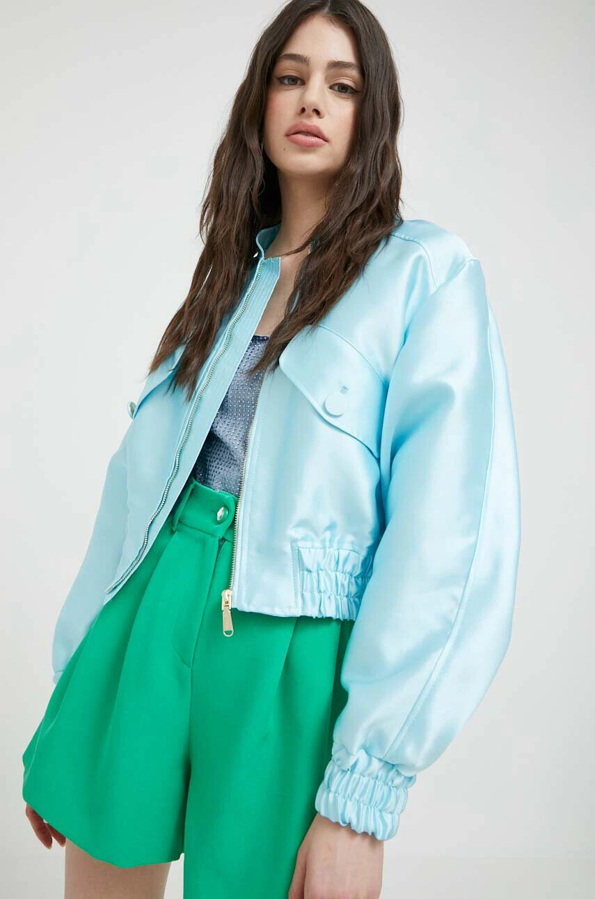 Blugirl Blumarine Яке бомбър в синьо с преходна изолация - Pepit.bg
