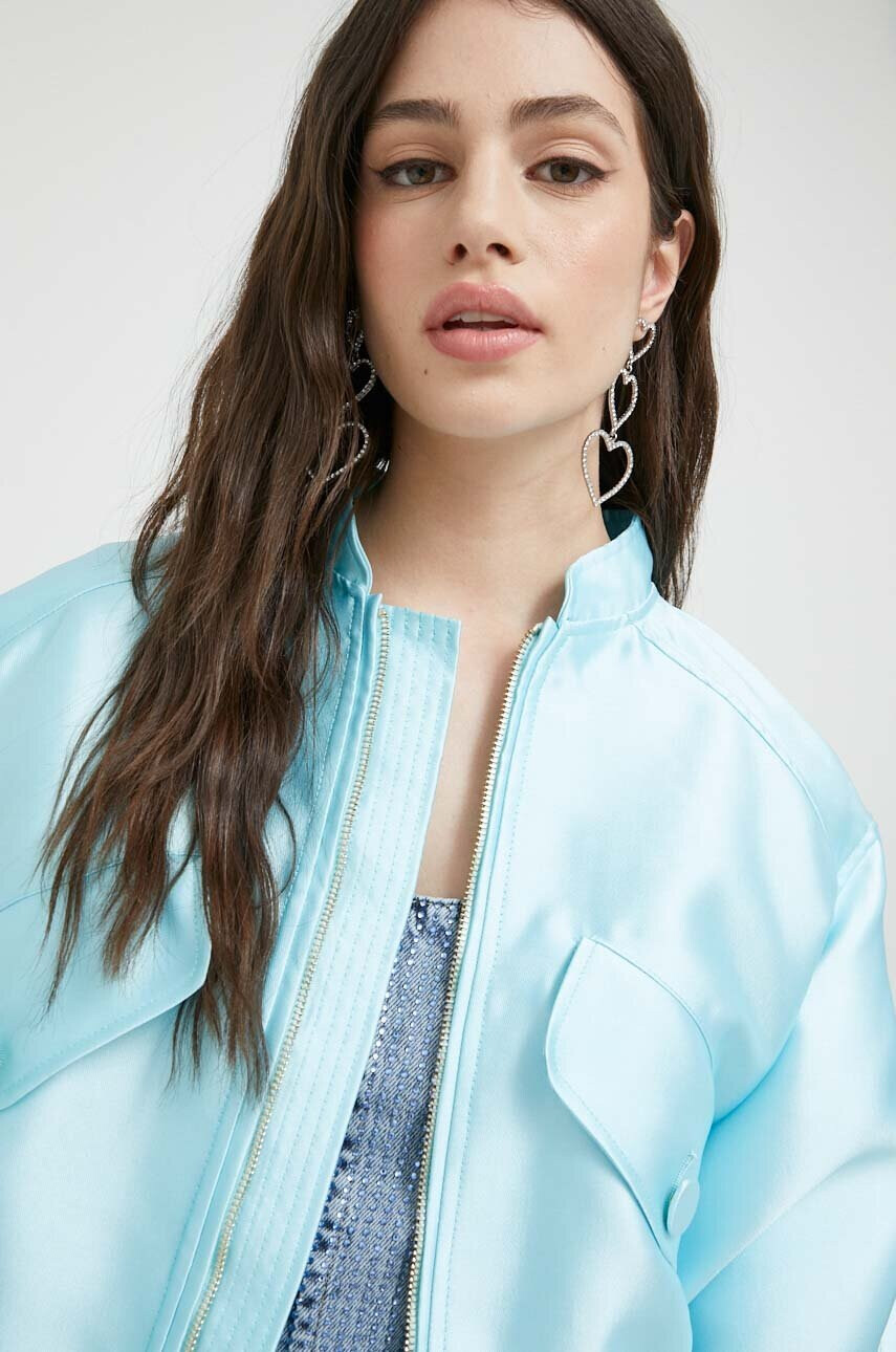 Blugirl Blumarine Яке бомбър в синьо с преходна изолация - Pepit.bg