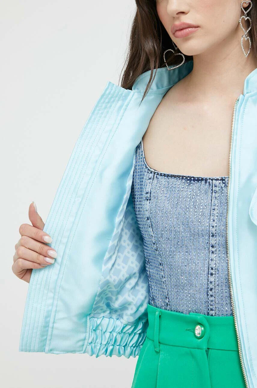 Blugirl Blumarine Яке бомбър в синьо с преходна изолация - Pepit.bg