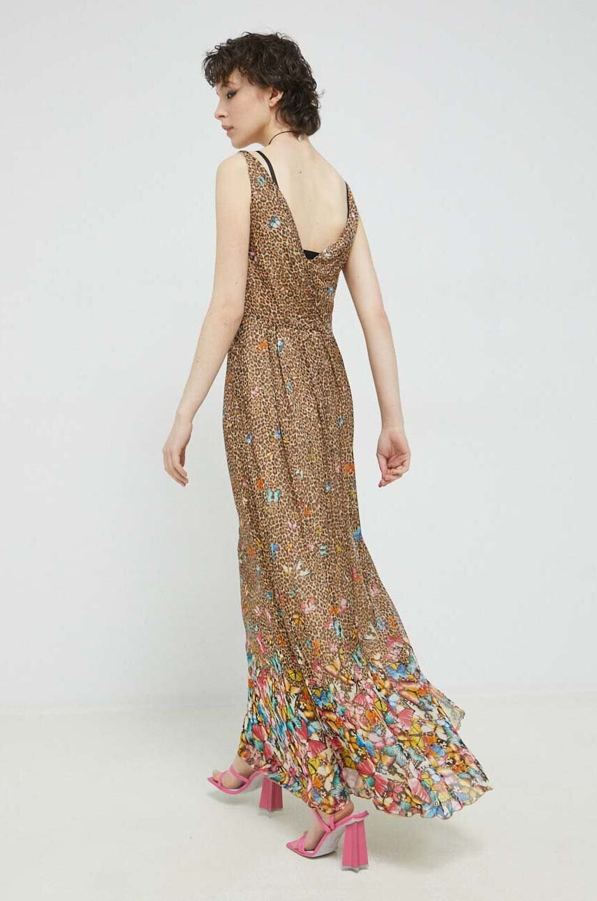 Blugirl Blumarine Копринена рокля дълъг модел със стандартна кройка - Pepit.bg