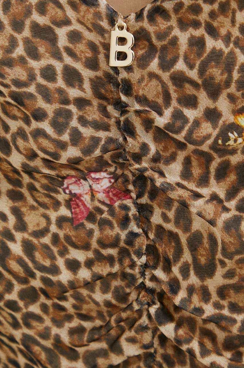 Blugirl Blumarine Копринена рокля дълъг модел със стандартна кройка - Pepit.bg