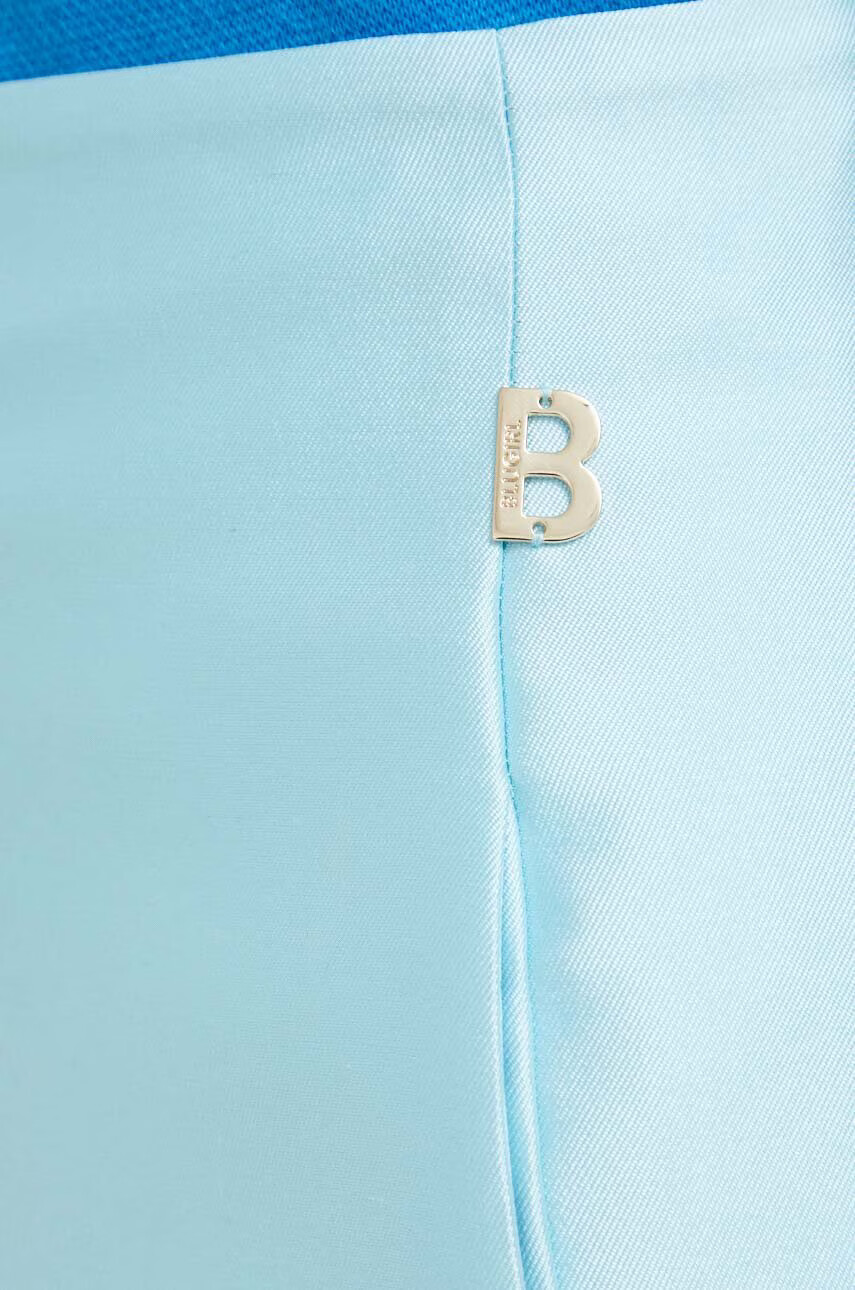 Blugirl Blumarine Пола в синьо къс модел със стандартна кройка - Pepit.bg