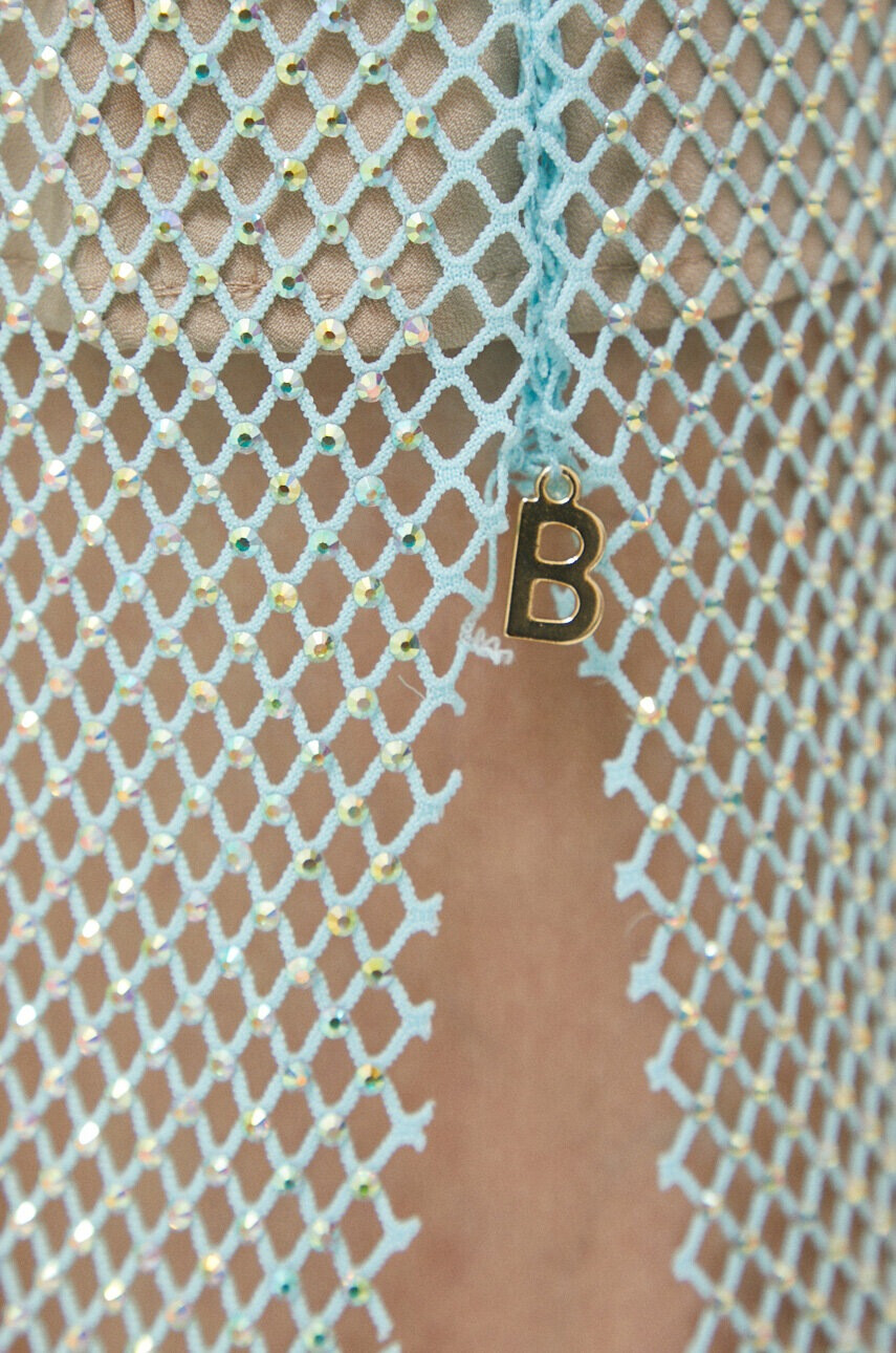Blugirl Blumarine Рокля в синьо дълъг модел със стандартна кройка - Pepit.bg