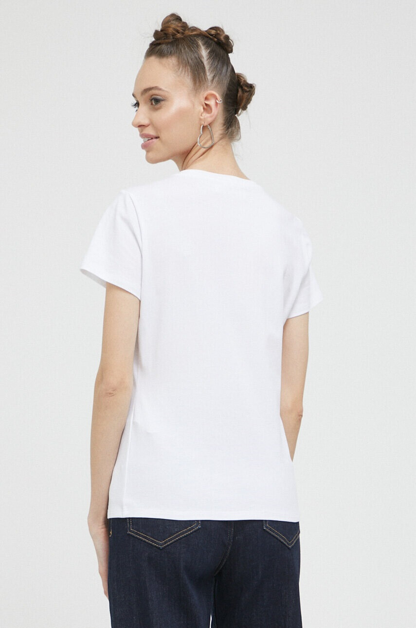 Blugirl Blumarine Тениска в бяло - Pepit.bg