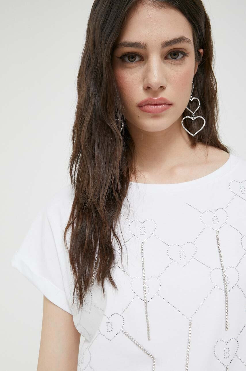Blugirl Blumarine Тениска в бяло - Pepit.bg