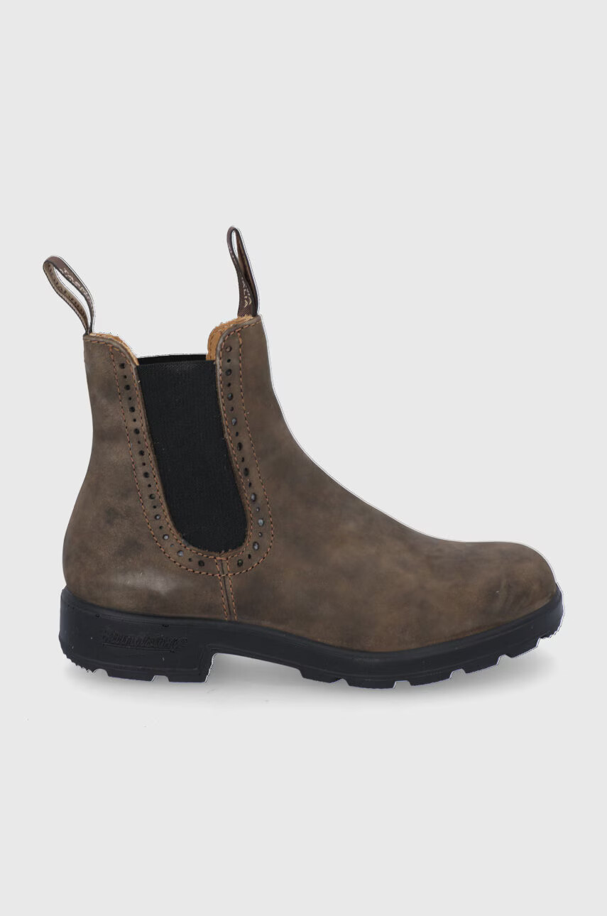 Blundstone Кожени боти челси 1351 дамски в кафяво с равна подметка - Pepit.bg