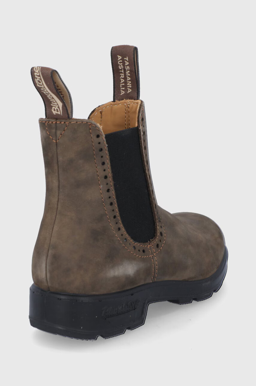 Blundstone Кожени боти челси 1351 дамски в кафяво с равна подметка - Pepit.bg