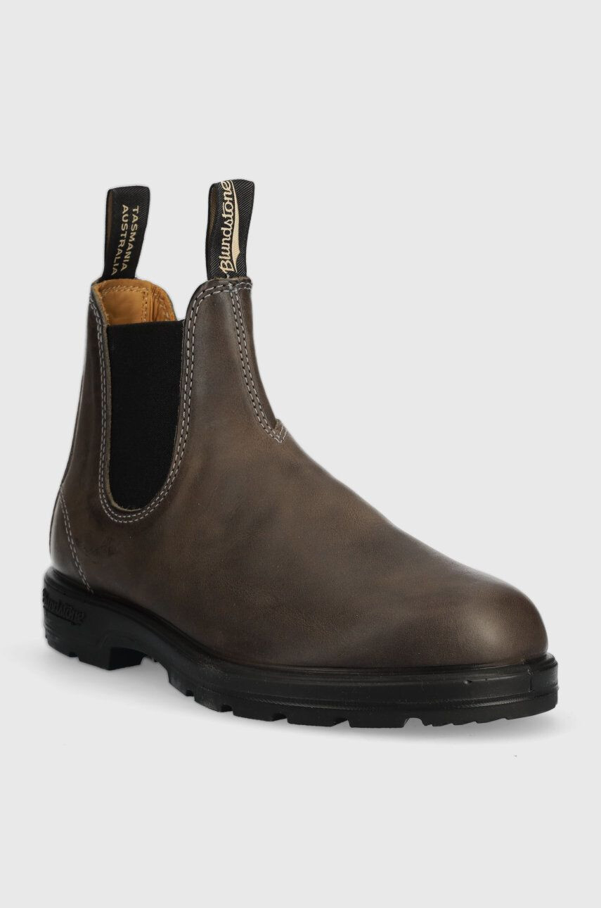 Blundstone Кожени боти челси 1469 в сиво - Pepit.bg