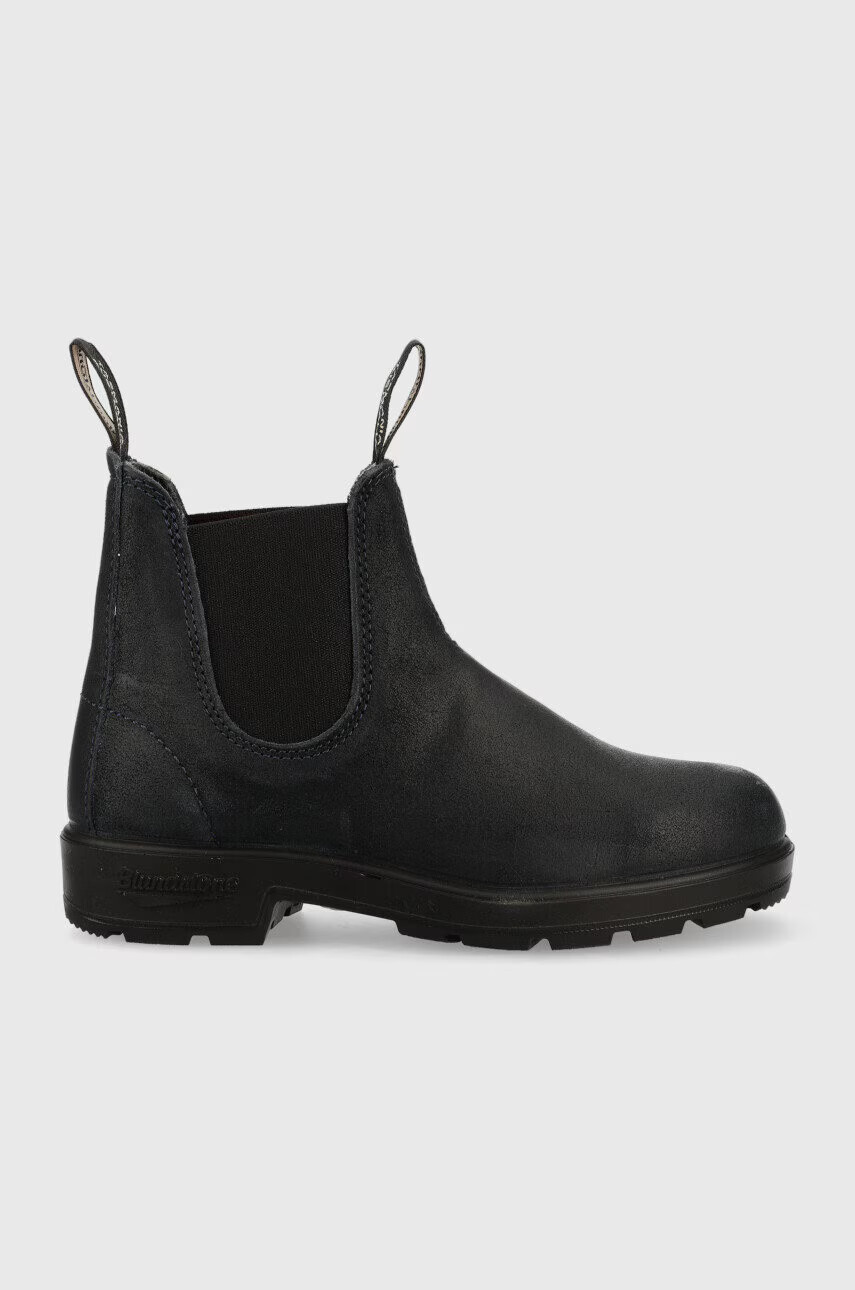 Blundstone Кожени боти челси 1912 в тъмносиньо с равна подметка - Pepit.bg