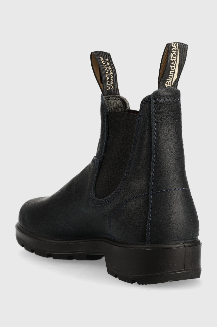 Blundstone Кожени боти челси 1912 в тъмносиньо с равна подметка - Pepit.bg