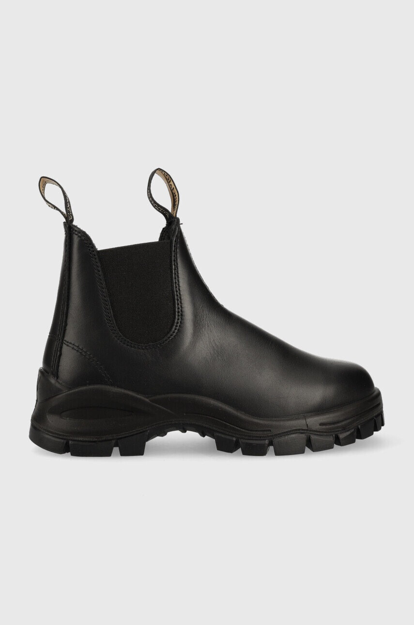 Blundstone Кожени боти челси 2240 в черно с платформа - Pepit.bg