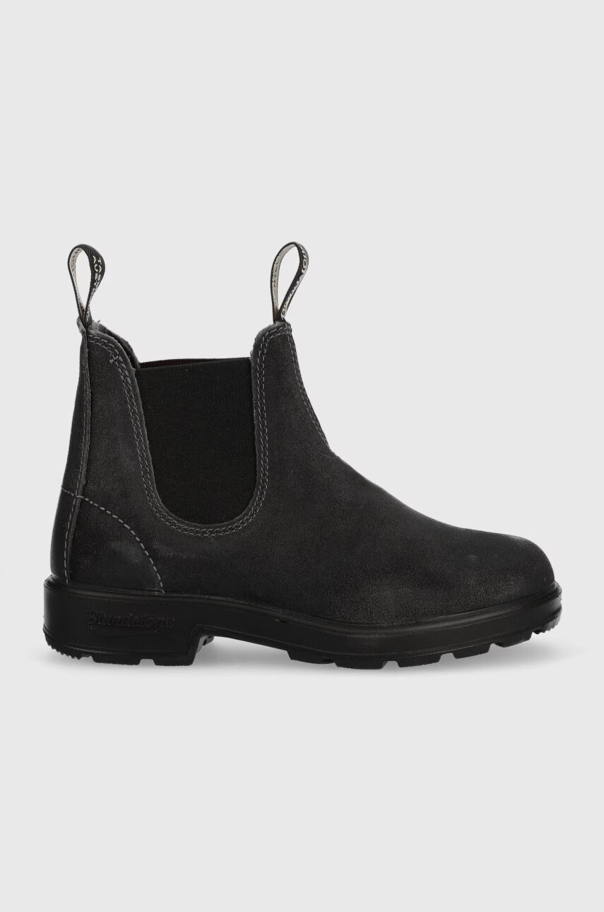Blundstone Велурени боти челси в сиво с равна подметка - Pepit.bg