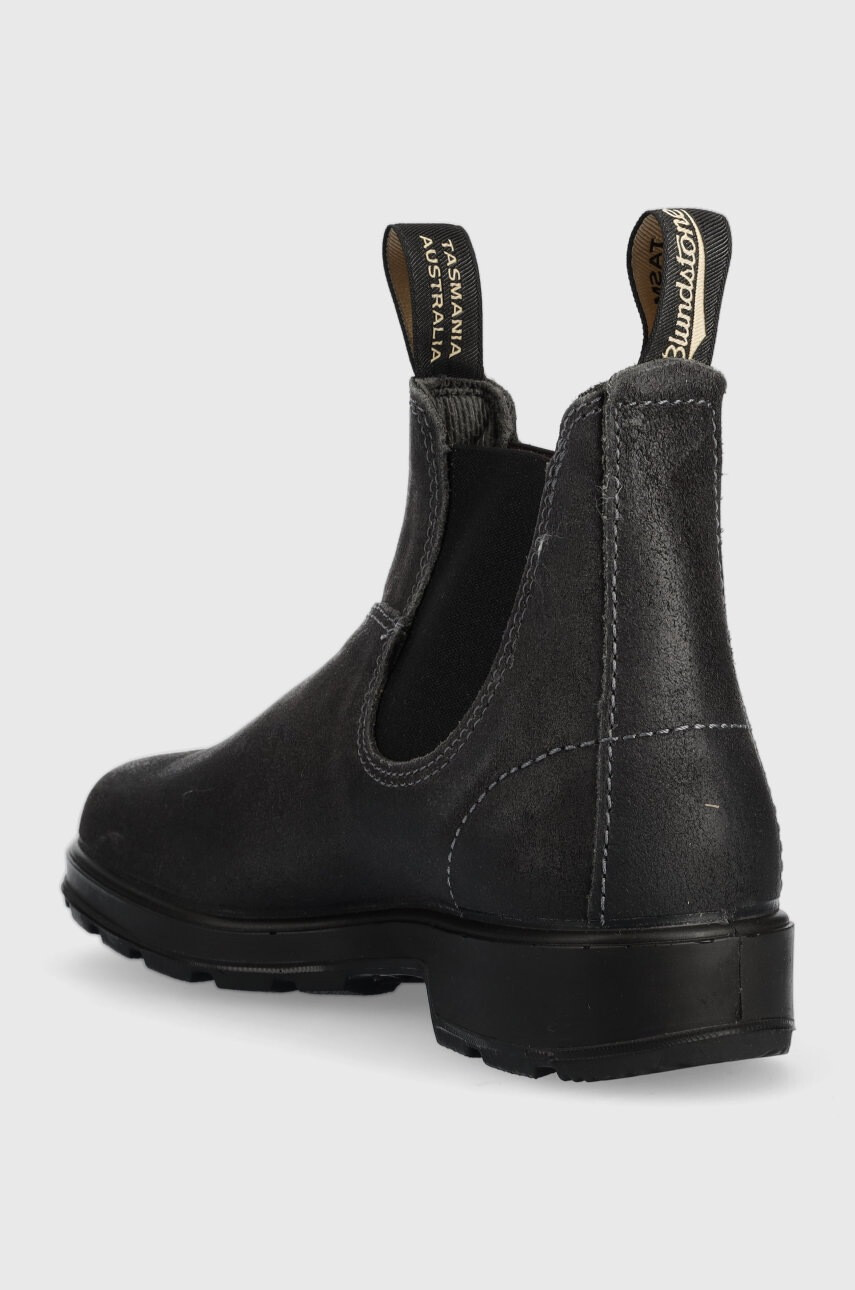 Blundstone Велурени боти челси в сиво с равна подметка - Pepit.bg