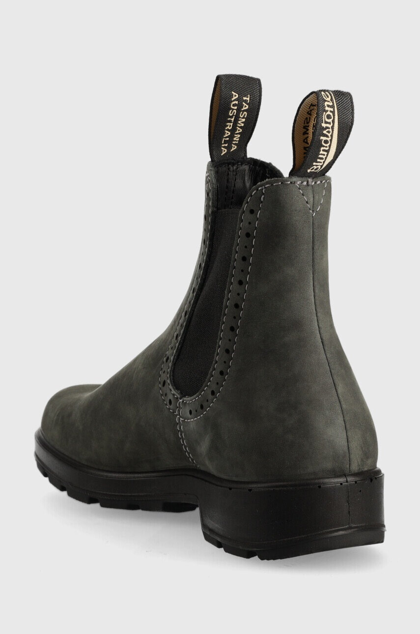 Blundstone Велурени боти челси 1630 в сиво с равна подметка - Pepit.bg